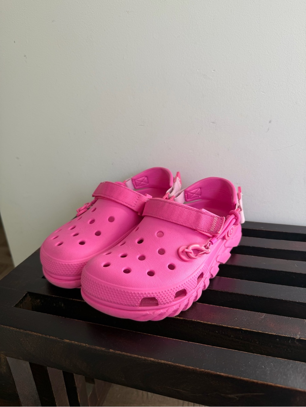 Post Malone x Crocs Limited Edition Pink slip on crocs clogs